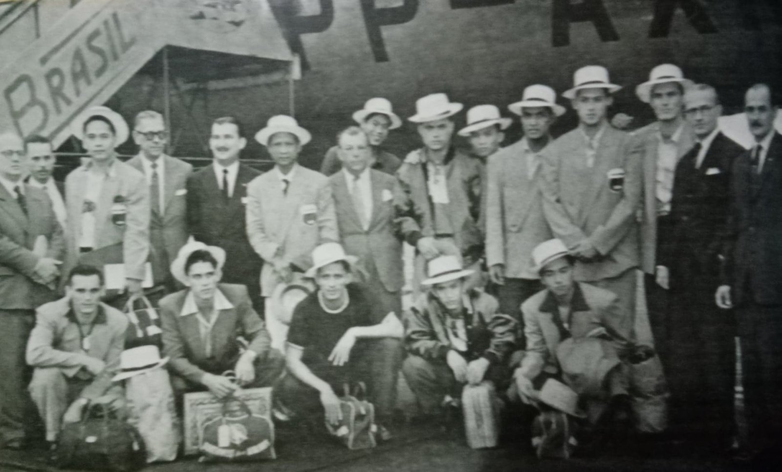 PH National Team that won the bronze in 1954 World Basketball in Rio de Janeiro. [Henry Liao photo]