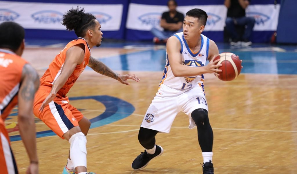 Kyles Lao of the NLEX Road Guarded by Trevis Jackson of the Meralco Bolts [photo: PBA Images]