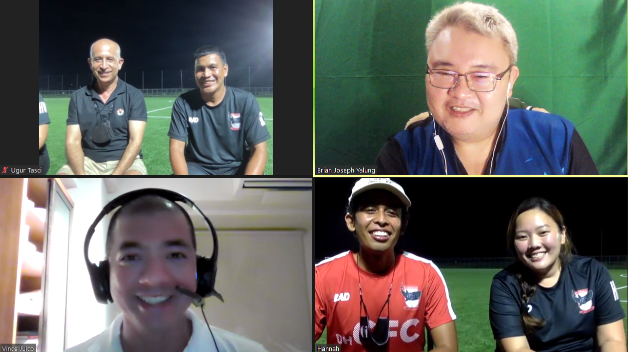 Cebu FC team representatives on Sports for All PH last Sept. 17, 2021. 