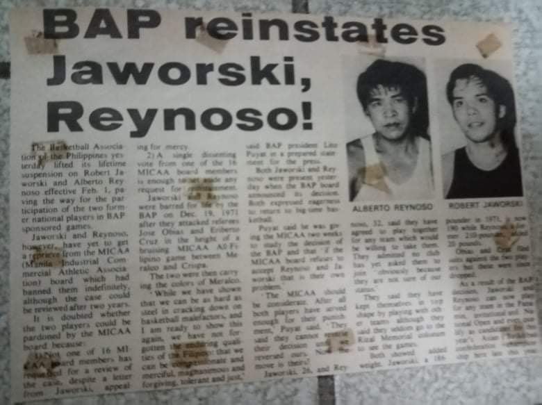 A new lease on life for Jaworski and Reynoso that eventually resurrected their respective roundball careers.