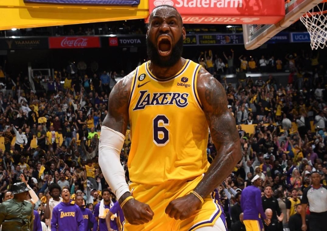 LeBron James of the Los Angeles Lakers [photo credit; @kingjames Instagram]