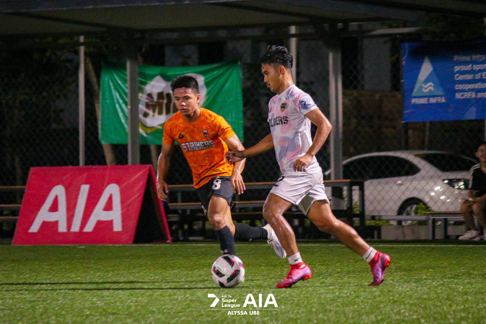 The Pampanga Strikers go for win no. 6 this Sunday, June 9, when they face the Alabang South Supers at the Atleta63 football field in Bridgetown, Pasic. [AIA 7s photo]