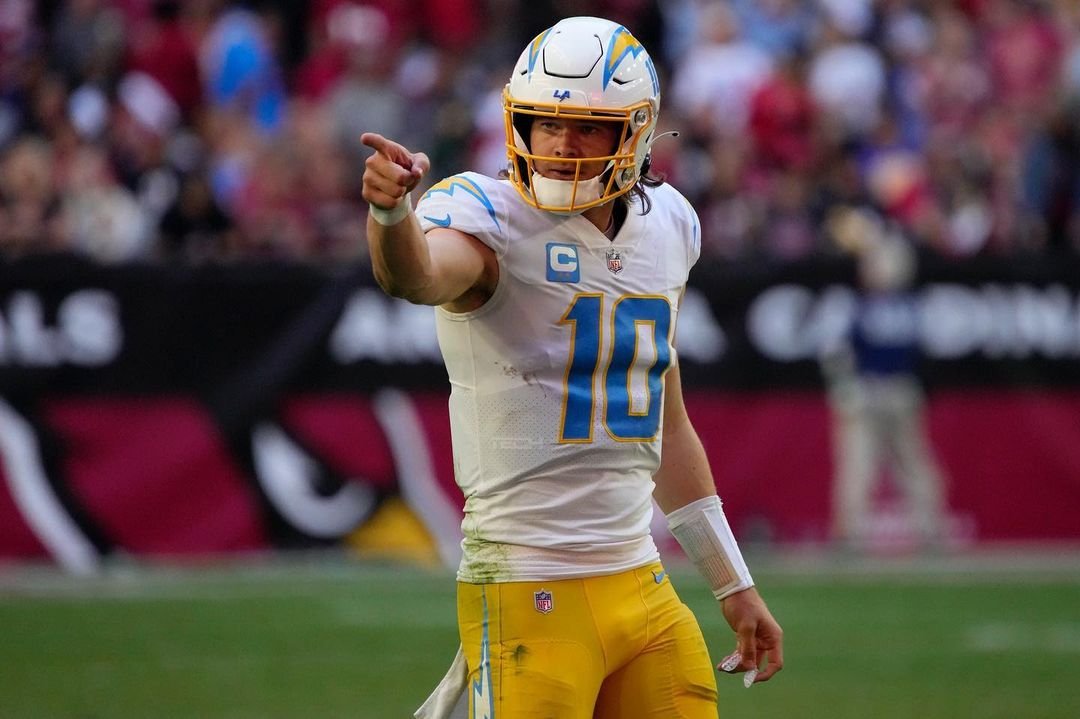 Justin Herbert of the LA Chargers [photo credit: Justin Herbert Instagram]