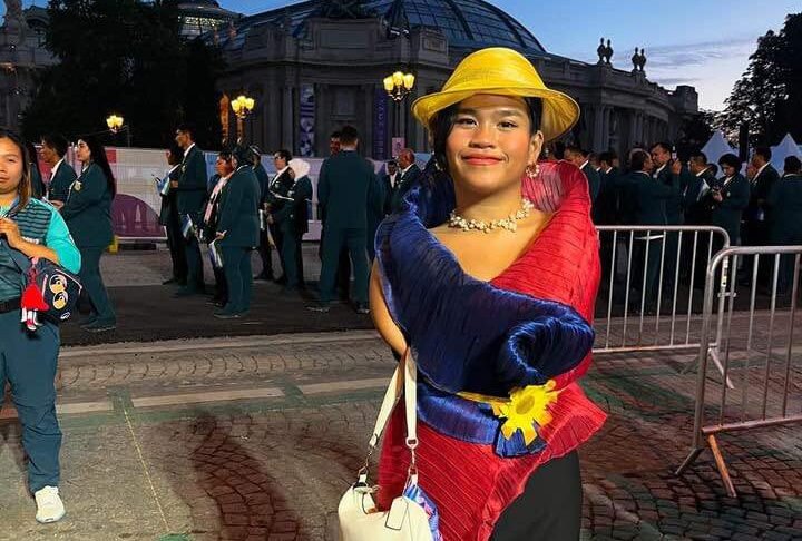 Angel Mae Otom during the opening ceremony of the 17th Paralympic Games in Paris, France.