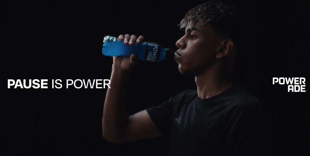 Powerade promotes hydration, focus, and readiness as pillars of elite performance.