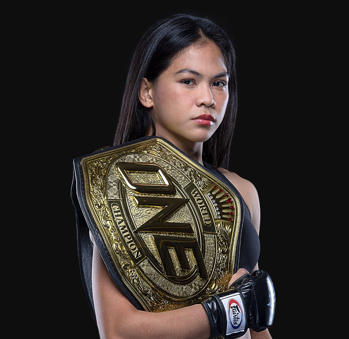 Denice Zamboanga is now the undisputed ONE atomweight MMA champ after Stamp Fairtex vacates the belt. [ONE Championship photo]