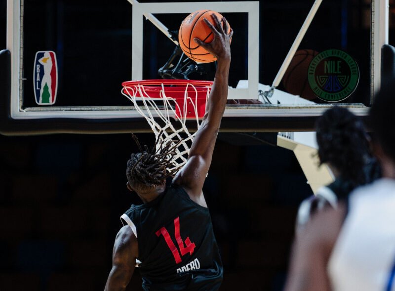 Ariel Korongo of Nairobi City Thunder during the Nile Conference group stage game on May 24 in Kigali, Rwanda. (Photo by Armand Lenoir/ NBAE via Getty Images)