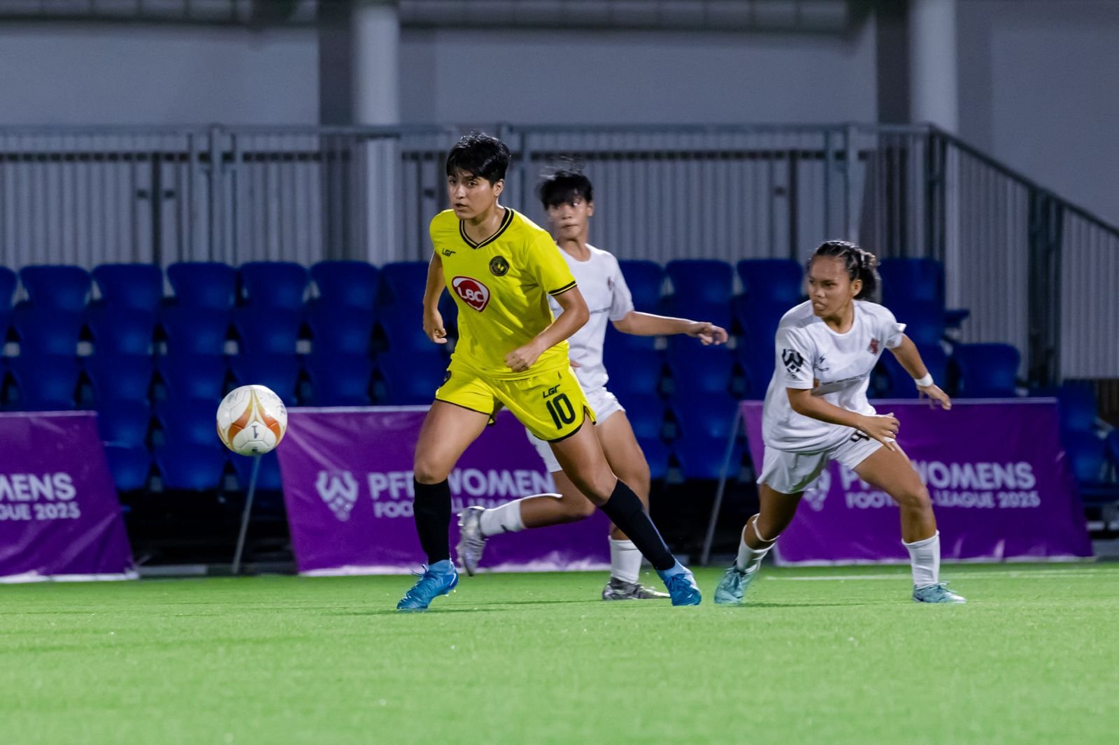 Capital1's Julissa Cisneros netted five goals against UST. PFF WOMEN'S LEAGUE PHOTO