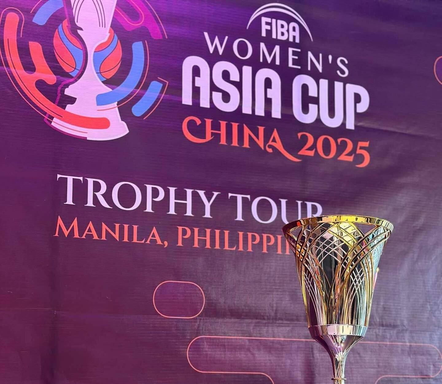 The FIBA Asia Cup Trophy has made its way to the Philippines! A proud moment for women’s basketball!