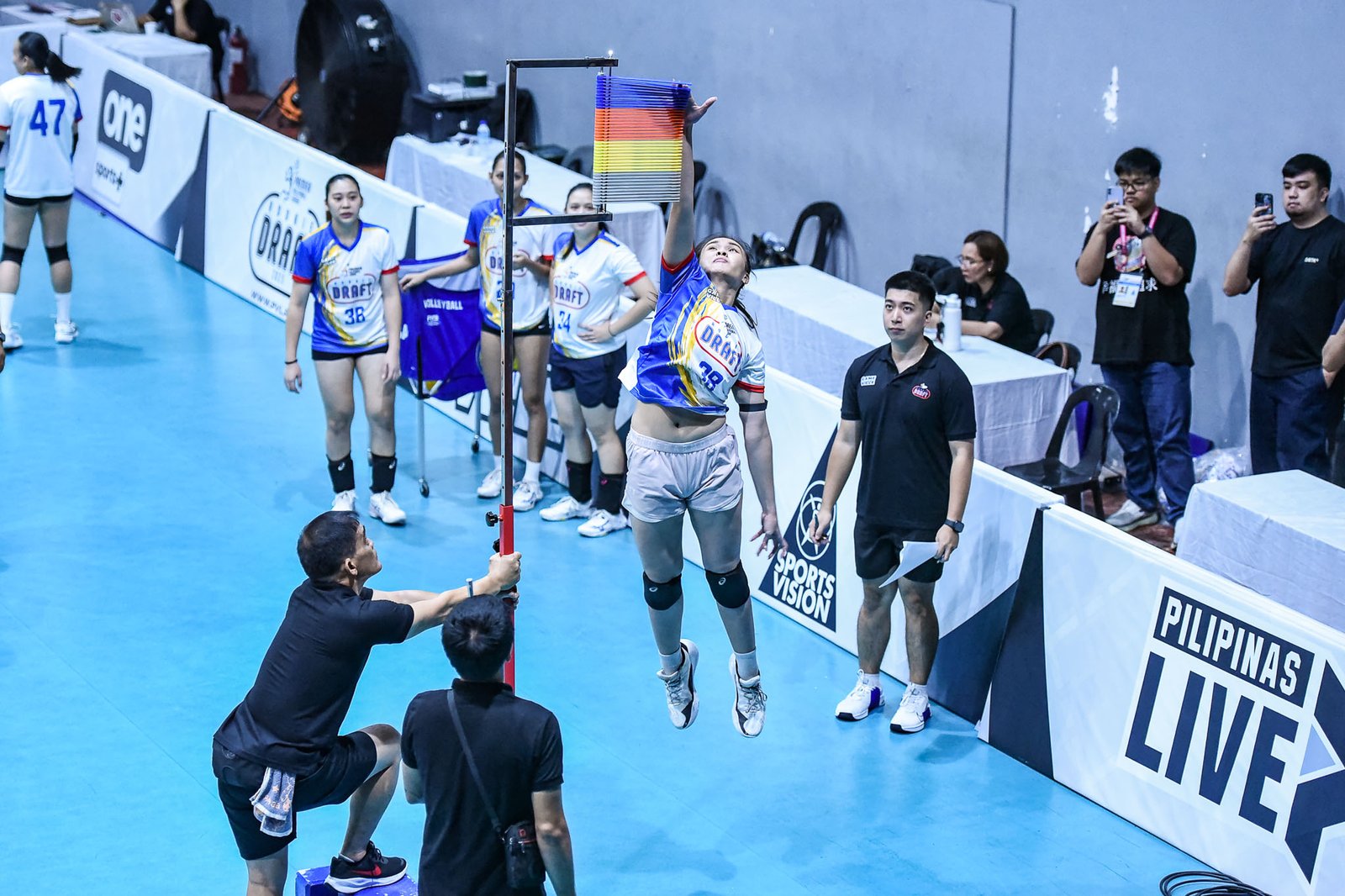 Bella Belen in action during the PVL Draft Combine at Paco Arena. [PVL photo]