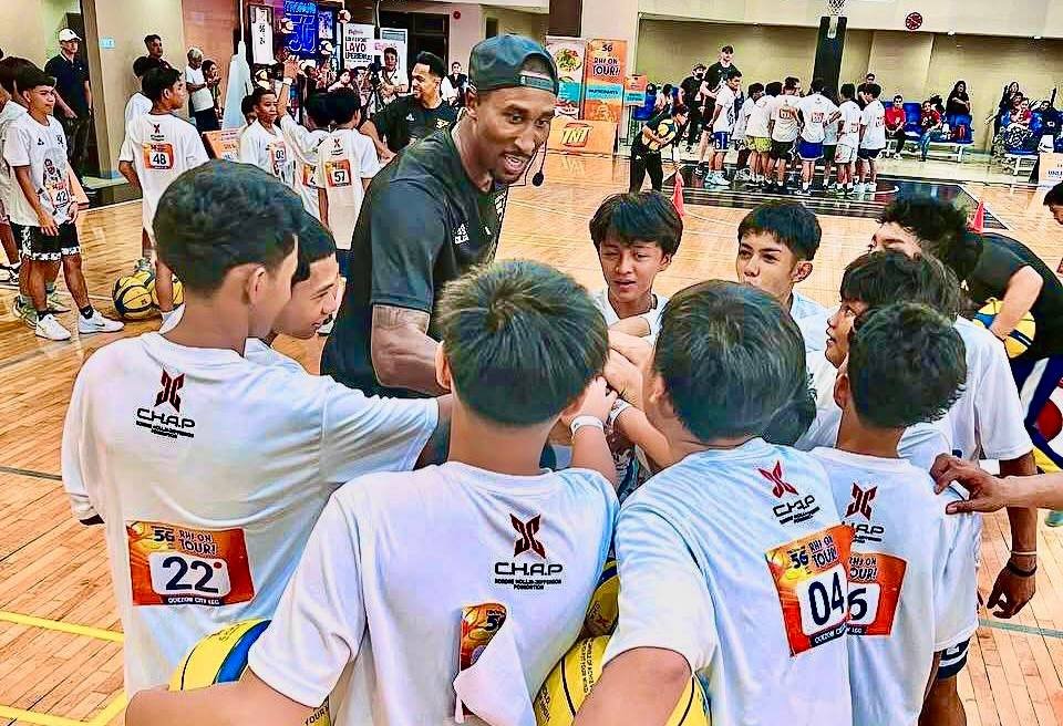 RHJ shares skills and inspiration with young athletes in Quezon City.