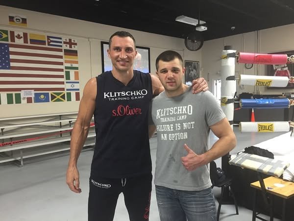 Wladimir Klitschko and Serhiy Radchenko