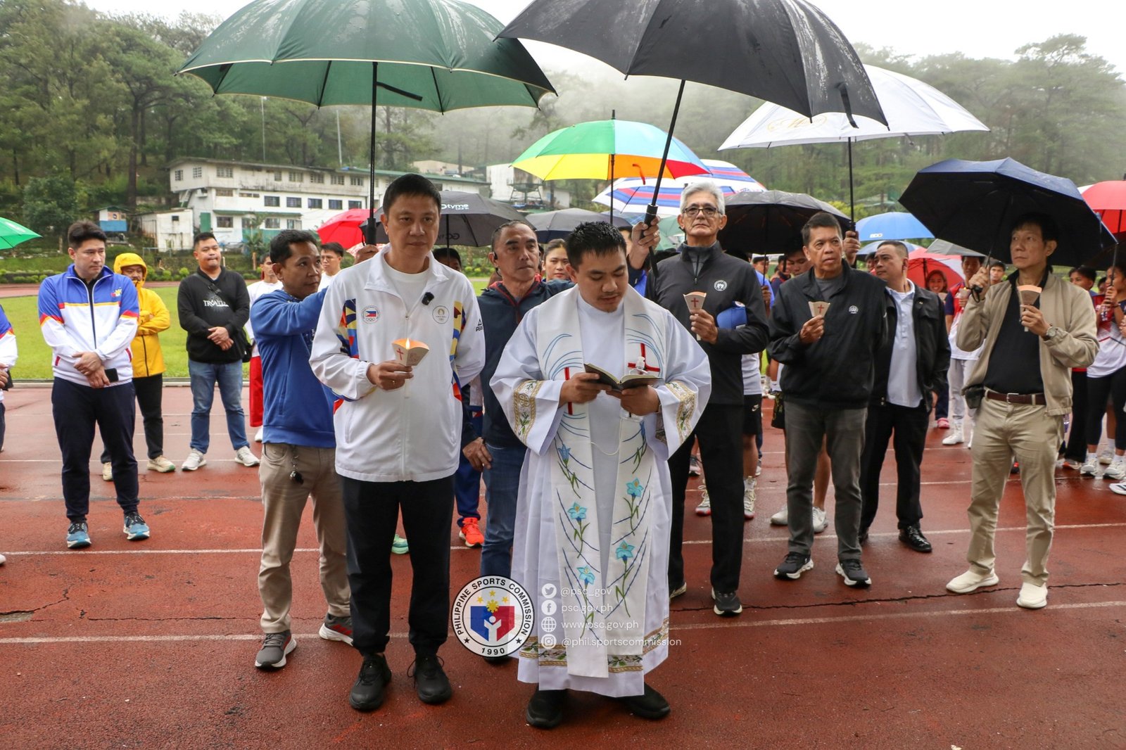 PSC Chairman Pató Gregorio leads the opening of the new training hub for elite athletes. [photo credit: Philippine Sports Commission Facebook]