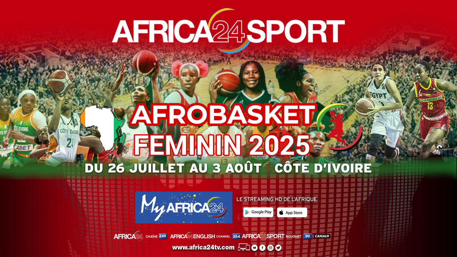 The 2025 Women’s AfroBasket tips off July 26 with 12 top African teams vying for continental glory.