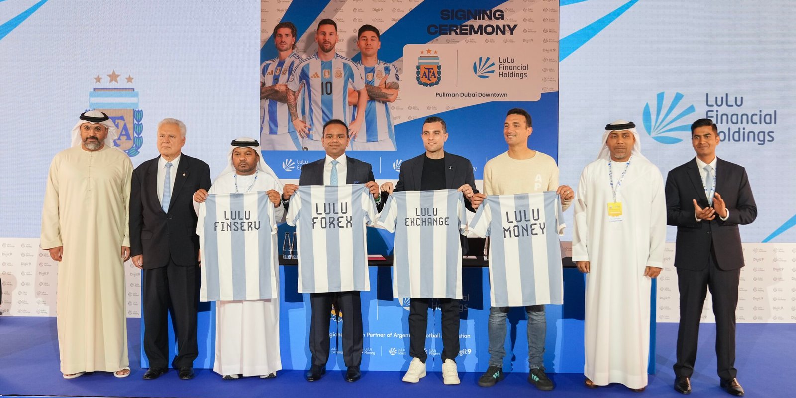 LuLu Money announces its official partnership with the Argentine Football Association during an event in Dubai.