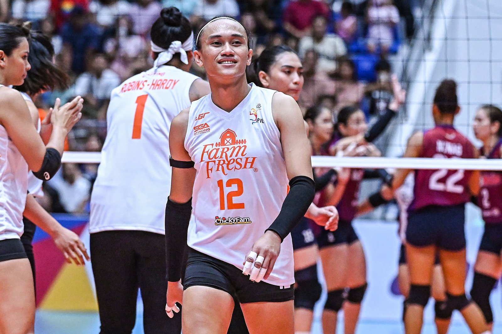Trisha Tubu delivered a dominant performance, firing 22 points, including three blocks [PVL Images]