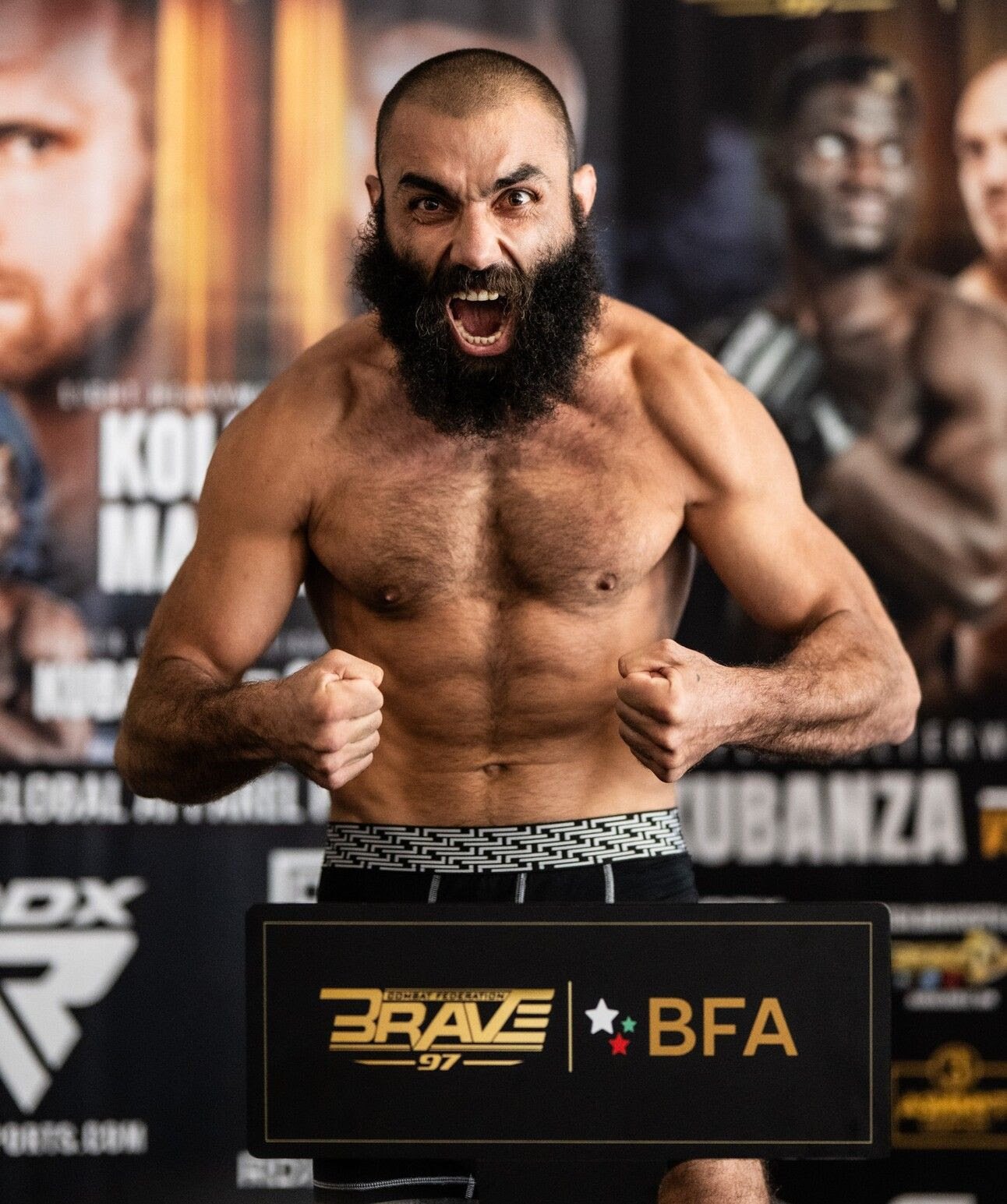 Pavel Vladev weighs in at 70.6 kg, ready to defend home soil at BRAVE CF 97