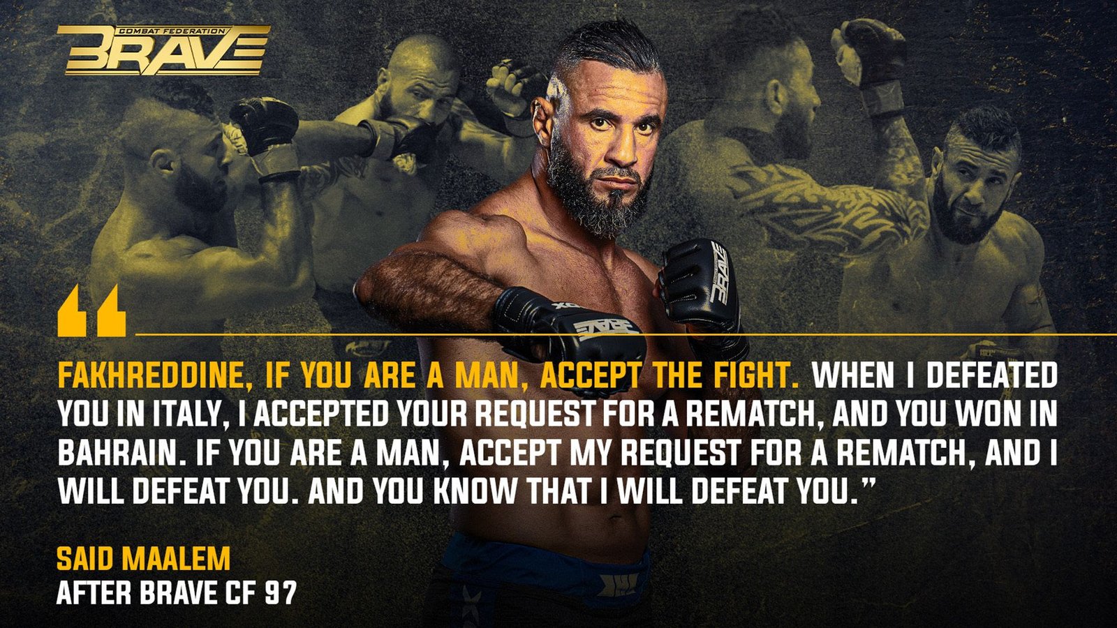 Mohammed Said Maalem stands firm as he calls for a trilogy fight to settle the score with Mohammad Fakhreddine