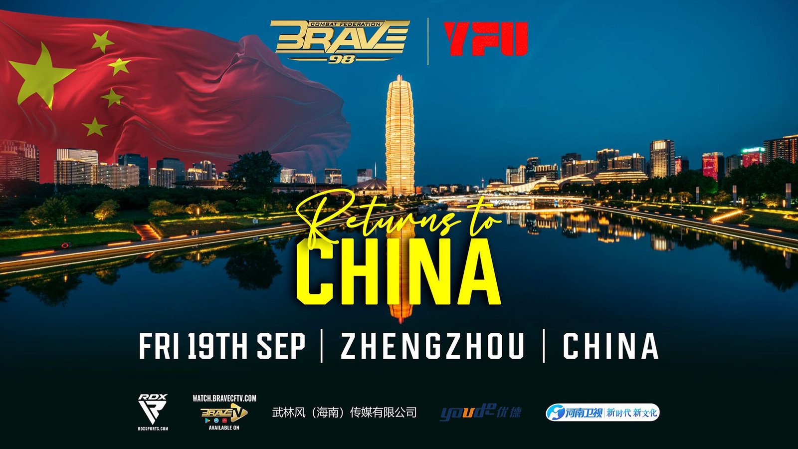 BRAVE CF returns to Zhengzhou for a high-stakes event with global implications.
