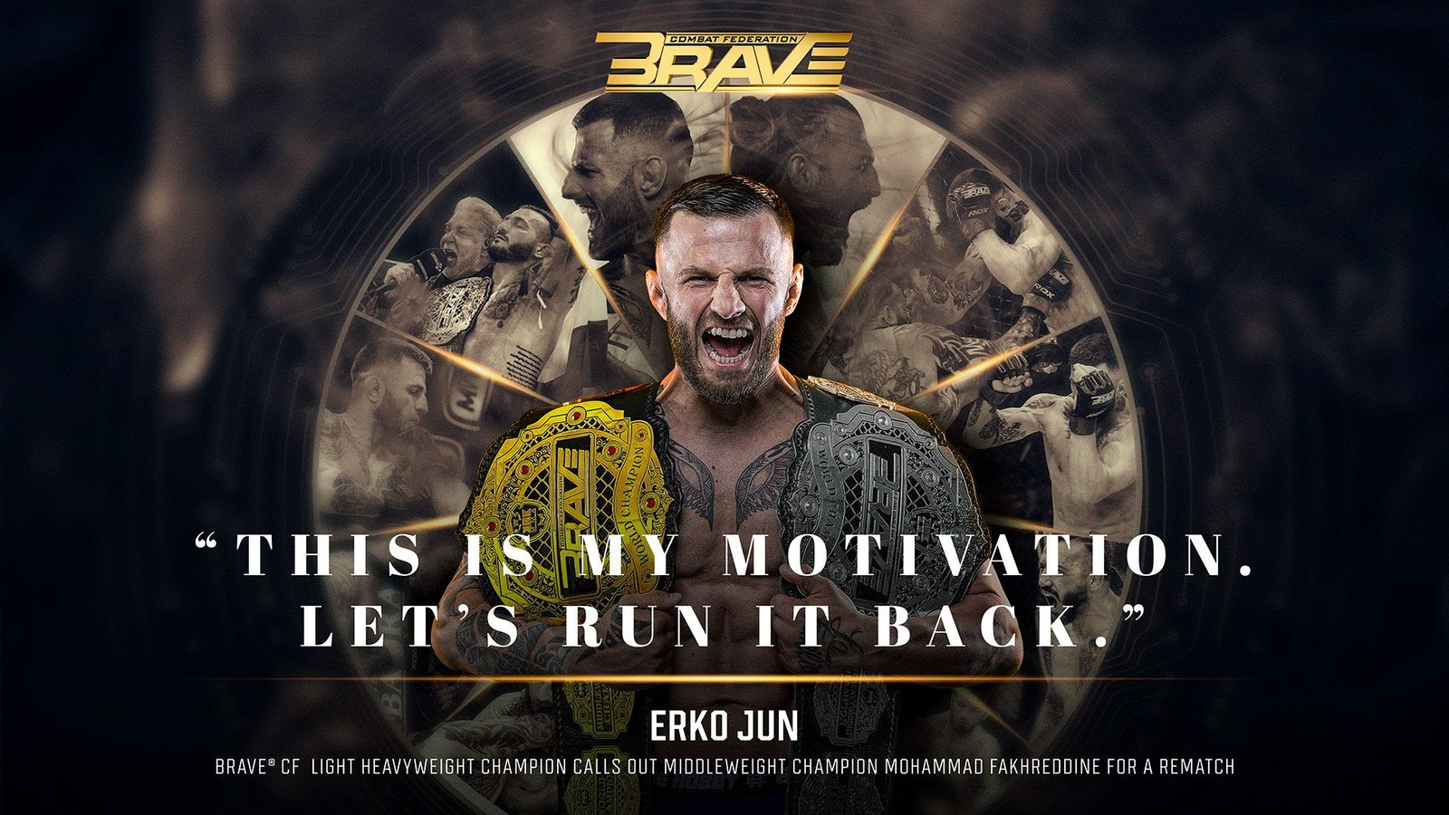 Erko Jun calls out Fakhreddine for a rematch, igniting BRAVE CF’s top rivalry