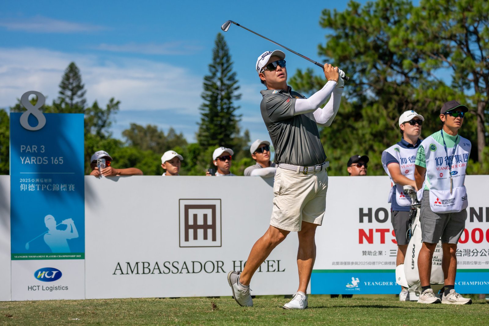 Suteepat Prateeptienchai holds a one-shot lead after the opening round of the Yeangder TPC. [Asian Tour photo]