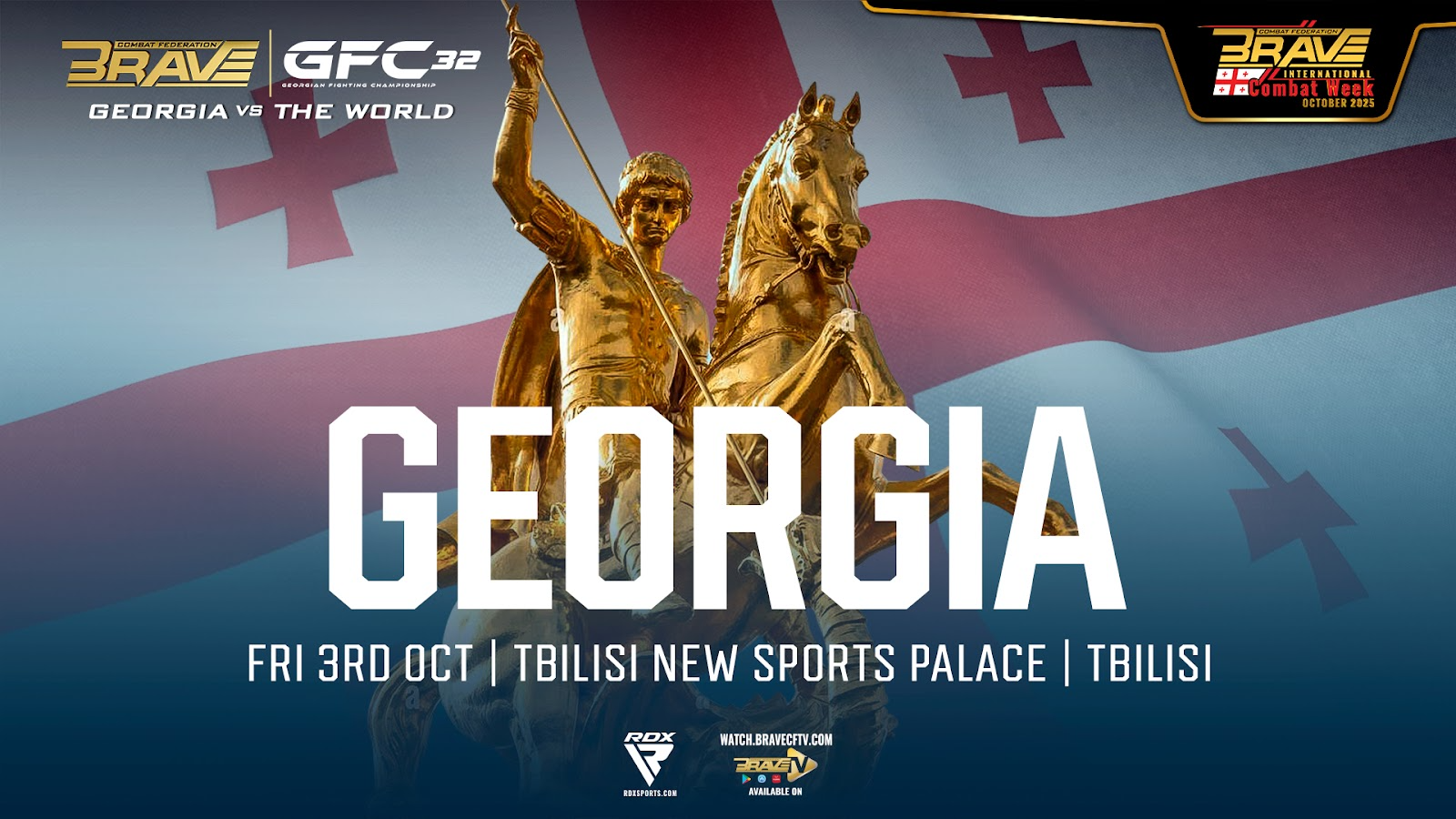 BRAVE CF heads to Tbilisi with Georgia vs. the World.