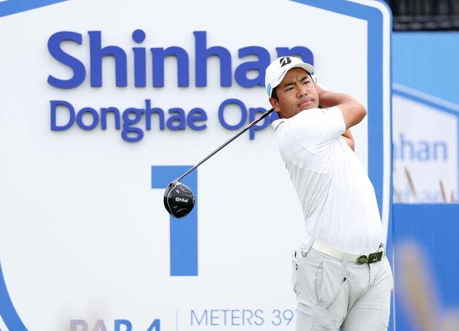 Kazuki Higa during the third round of the Shinhan Donghae Open. [Asian Tour photo]
