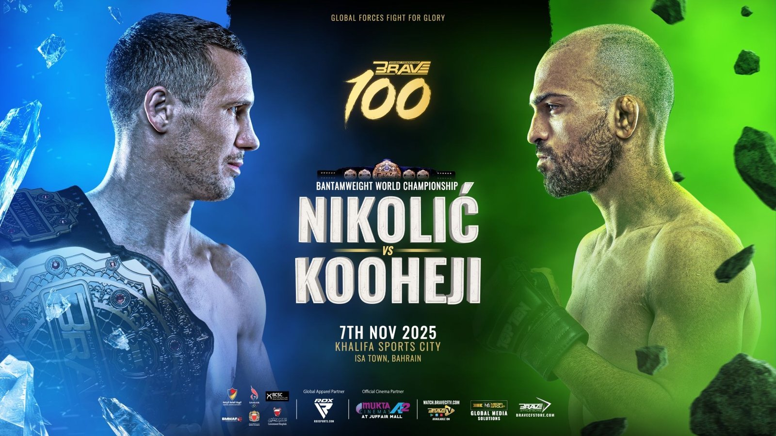 Borislav Nikolić will make his first title defense at BRAVE CF 100 in Bahrain.