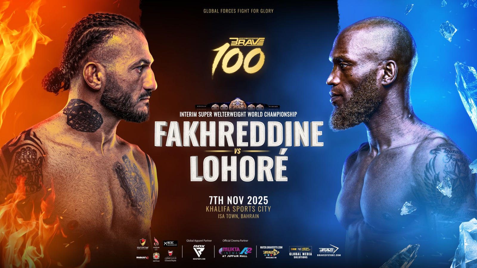 Mohammad Fakhreddine aims for a third BRAVE CF world title at BRAVE 100.