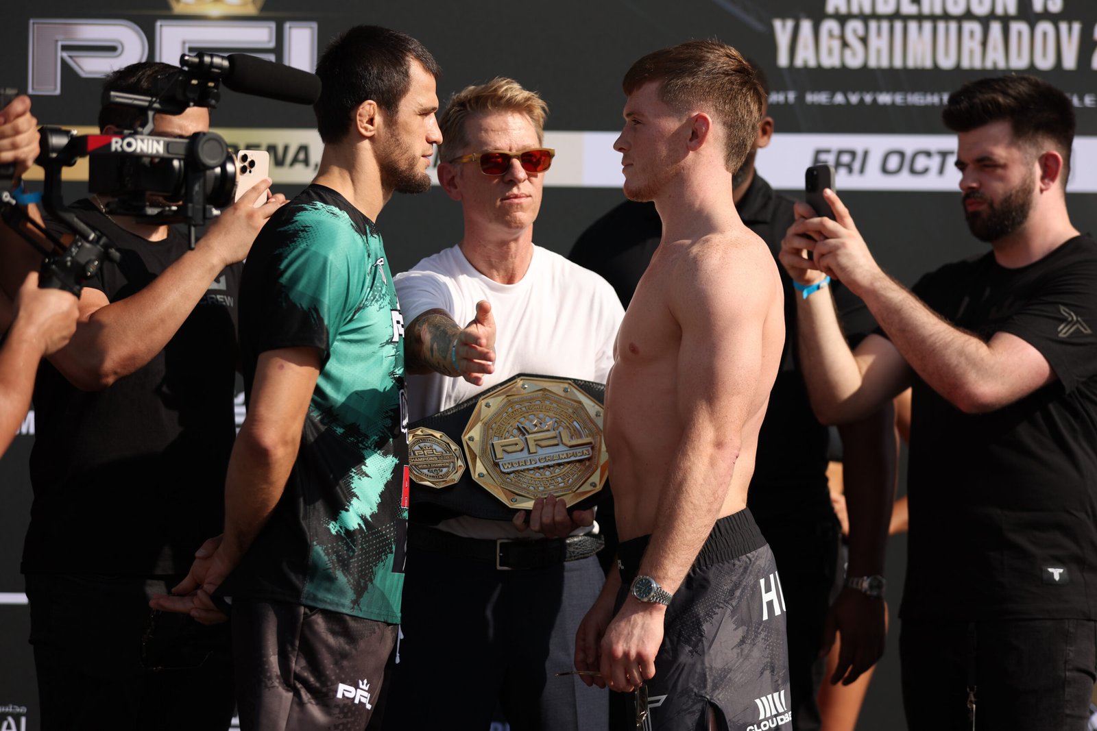 The weigh-ins for PFL Champions Series took place ahead of Friday’s Dubai card.