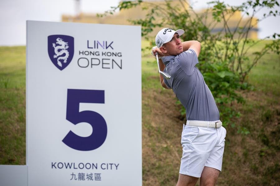 Tom McKibbin during his bogey-free round of 60 at Hong Kong Golf Club. [Asian Tour photo]