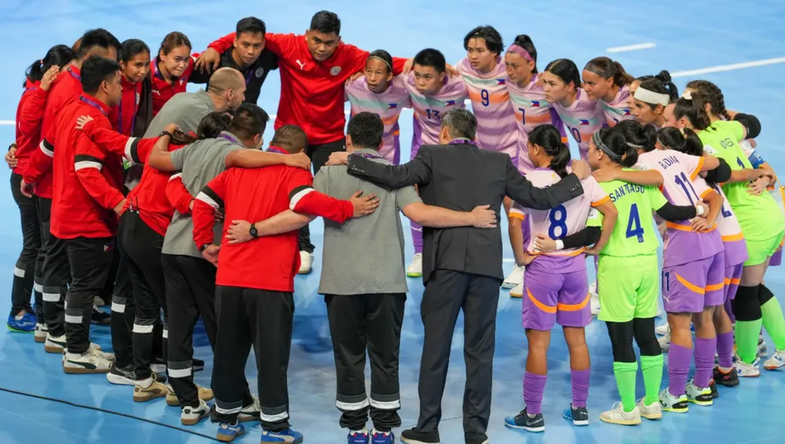 Pink Away Kit debuts on court, symbolizing empowerment and Filipino pride. [photo credit: Philippine Football Federation’s Instagram]