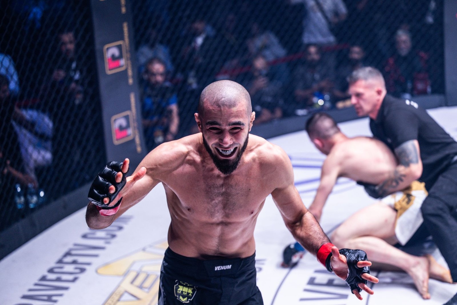 Mokaev issuing a direct challenge to Nikolić after BRAVE 100.