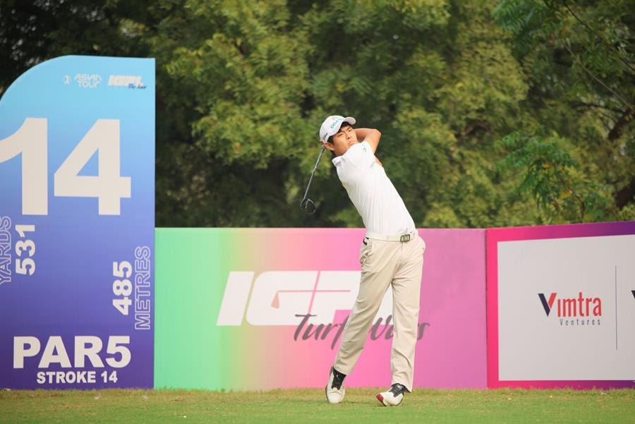 Heemin Chang takes the lead at the Bharath Classic 2025 after a stellar 64 [Asian Tour photo]