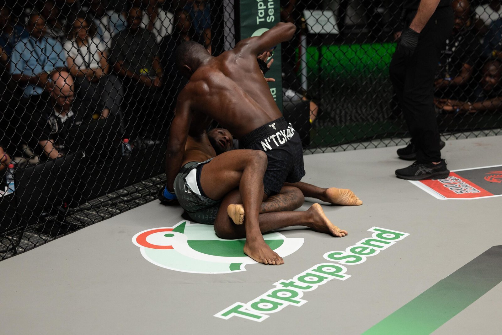 Yabna N’Tchala pours on strikes during his championship-winning performance. [PFL Photo]