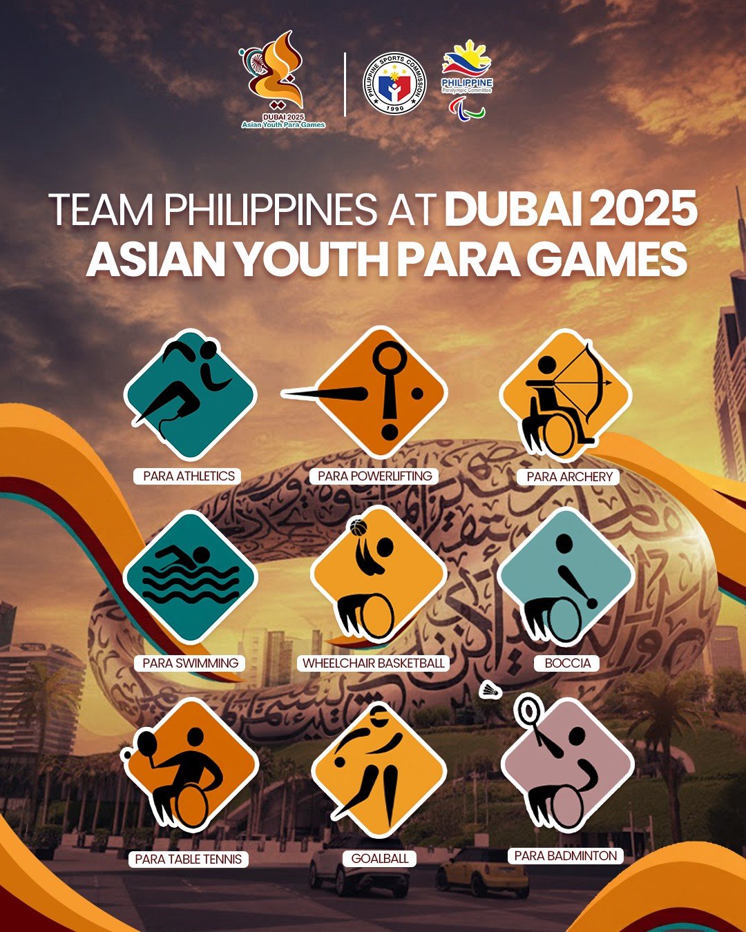 48 Filipino para-athletes prepare to showcase their talent and determination at the Asian Youth Para Games. [PSC Facebook photo]