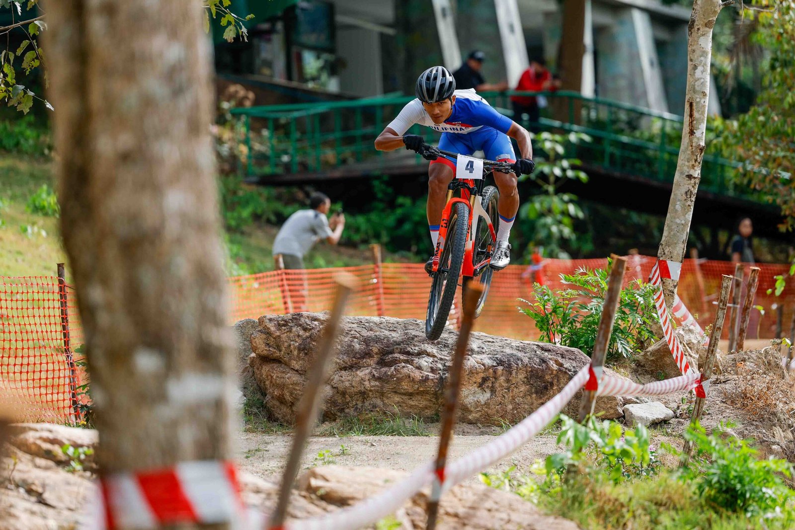 The Philippine cycling team celebrates another podium finish in Thailand. [POC Media Pool]
