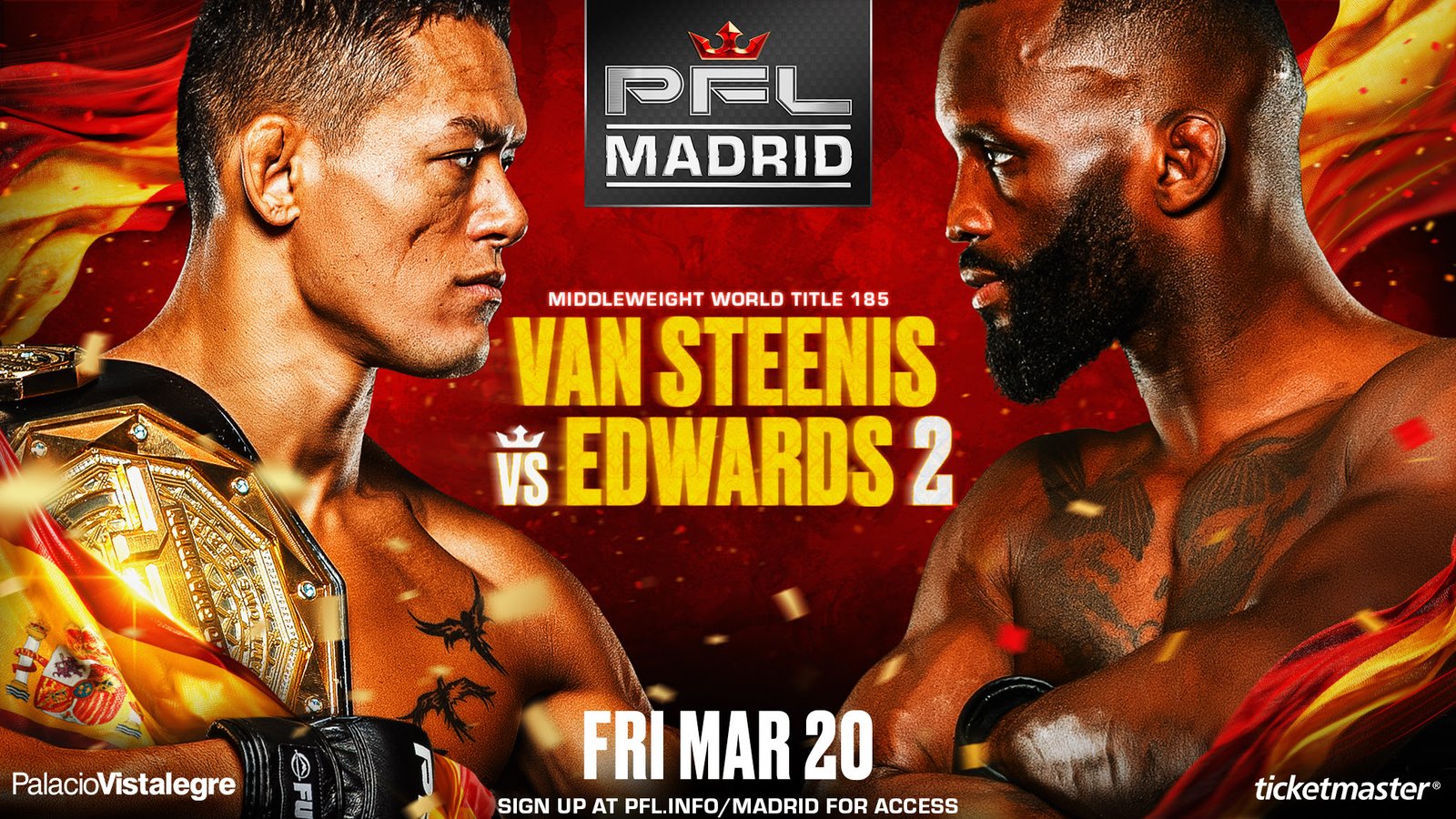 Costello van Steenis prepares to defend his Middleweight World Title in Madrid.