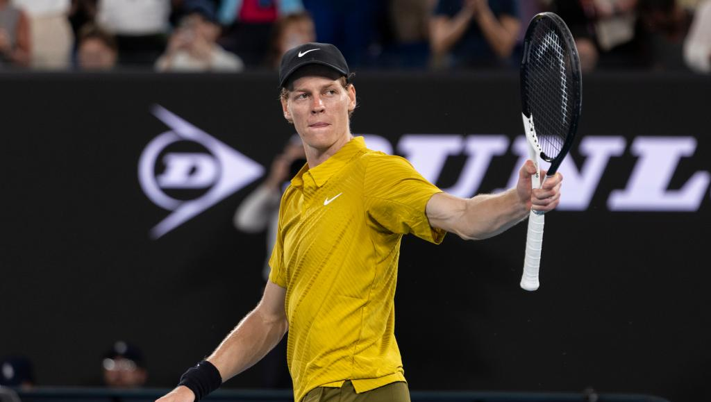 Jannik Sinner battles through extreme heat during his third-round match in Melbourne. [photo credit: Xinhua]