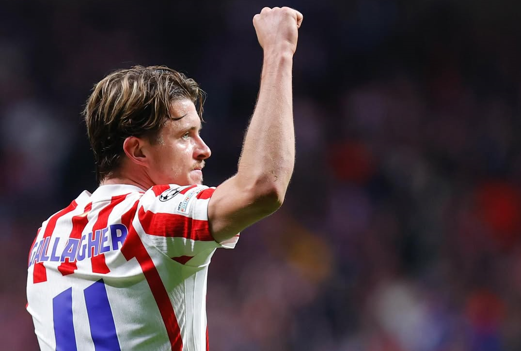 Gallagher travels to London for a medical as Atletico looks to finalize his move. [photo credit: Conor Gallagher Instagram]