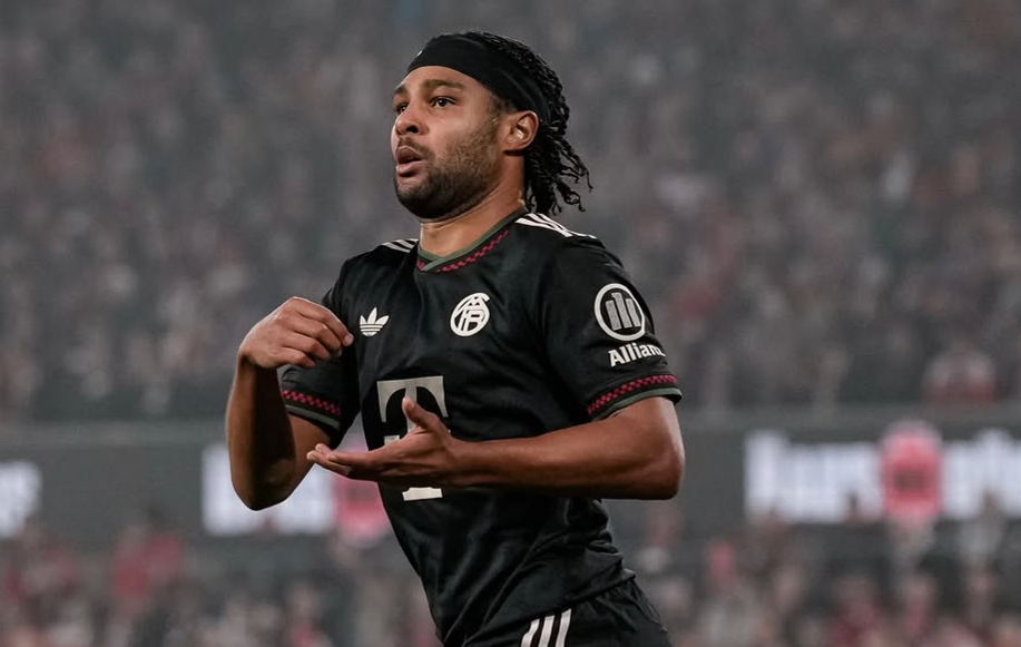 Serge Gnabry scored the equalizer to level the game before halftime. [photo credit: FC Bayern Instagram]