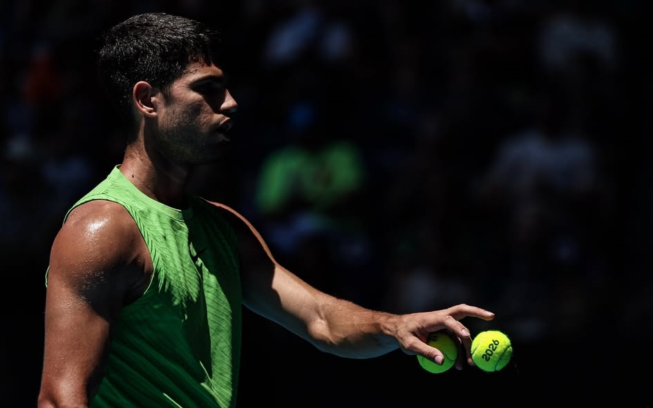 Carlos Alcaraz advances in Melbourne, setting up a fourth-round clash with Tommy Paul. [photo credit: Australian Open Instagram]