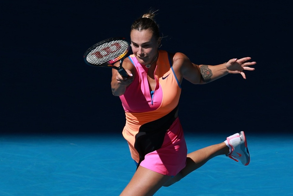 Sabalenka’s title defense rolls on as she books a semifinal spot at Rod Laver Arena. [photo credit: Australian Open Instagram]