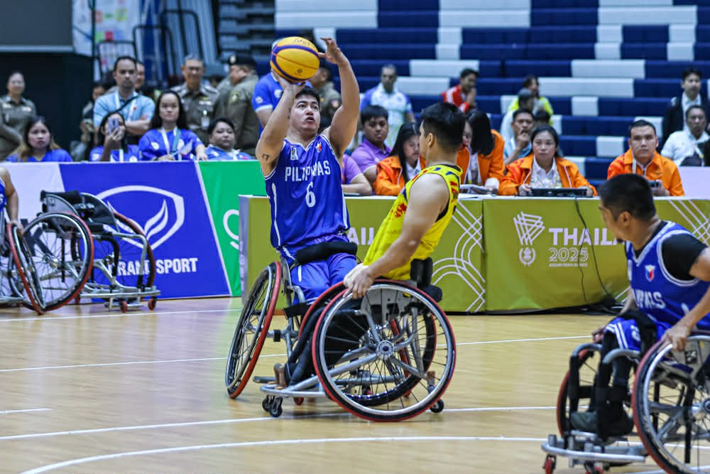 The Pilipinas Warriors compete during the 13th ASEAN Para Games. [PSC photo]