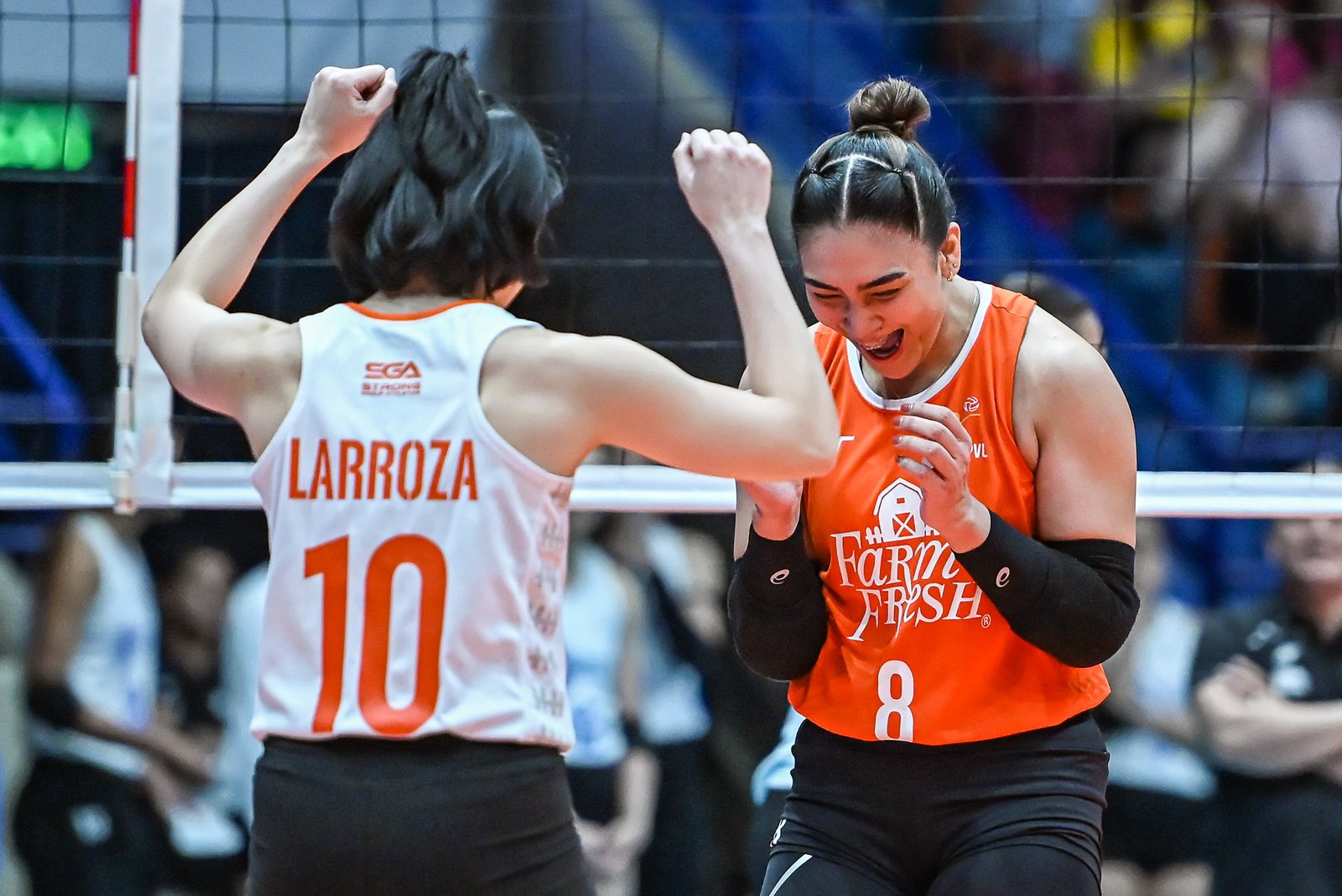 Jolina dela Cruz delivers a strong offensive performance for the Foxies. [PVL Images]