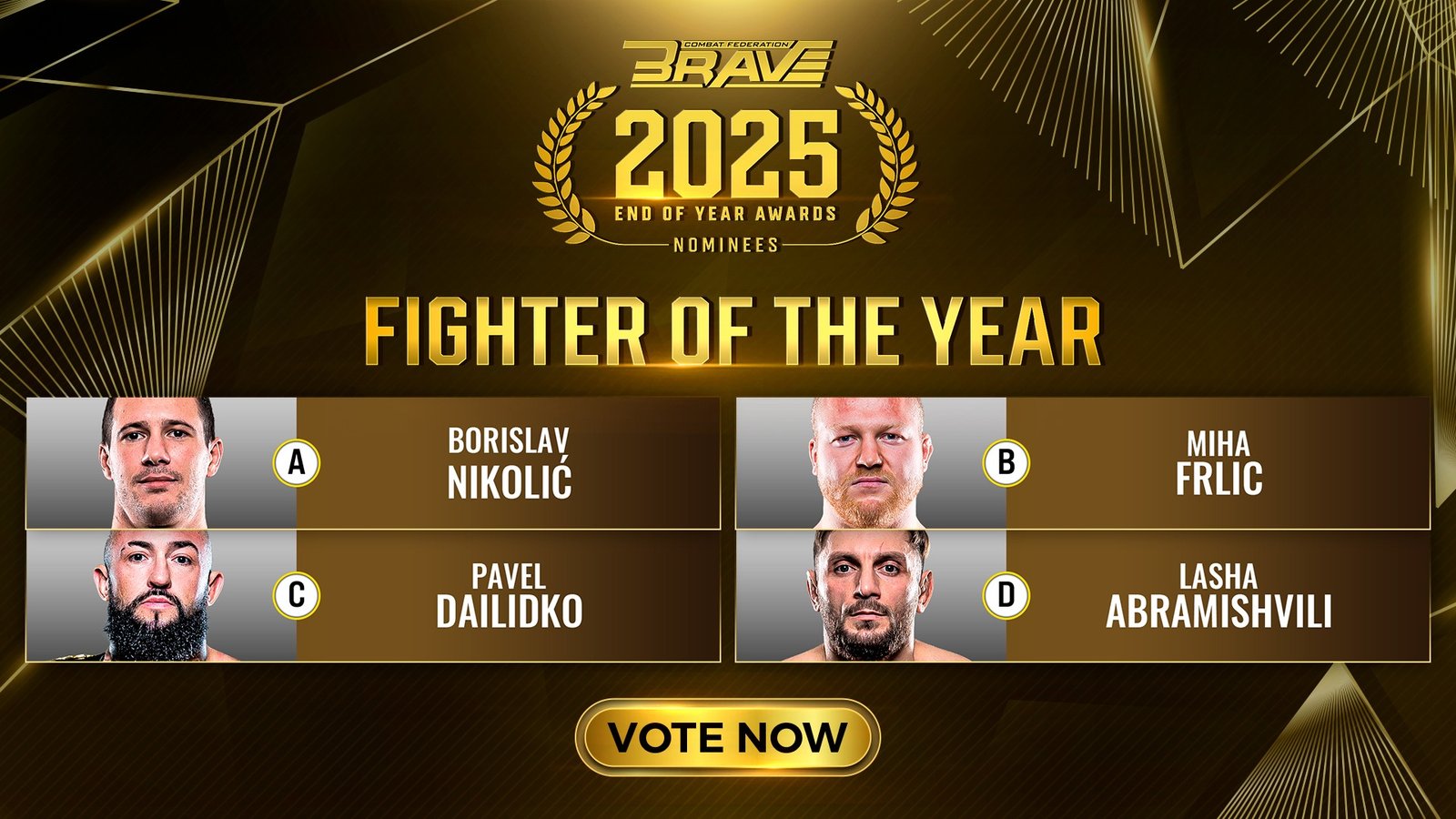 The BRAVE CF 2025 season saw unforgettable finishes and global MMA moments.