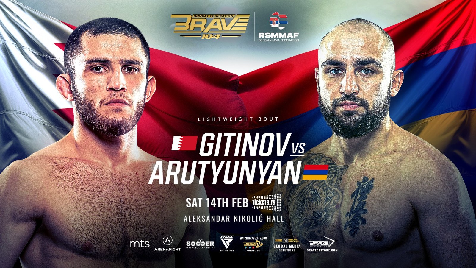 BRAVE CF 104 serves as a centerpiece of BRAVE International Combat Week.