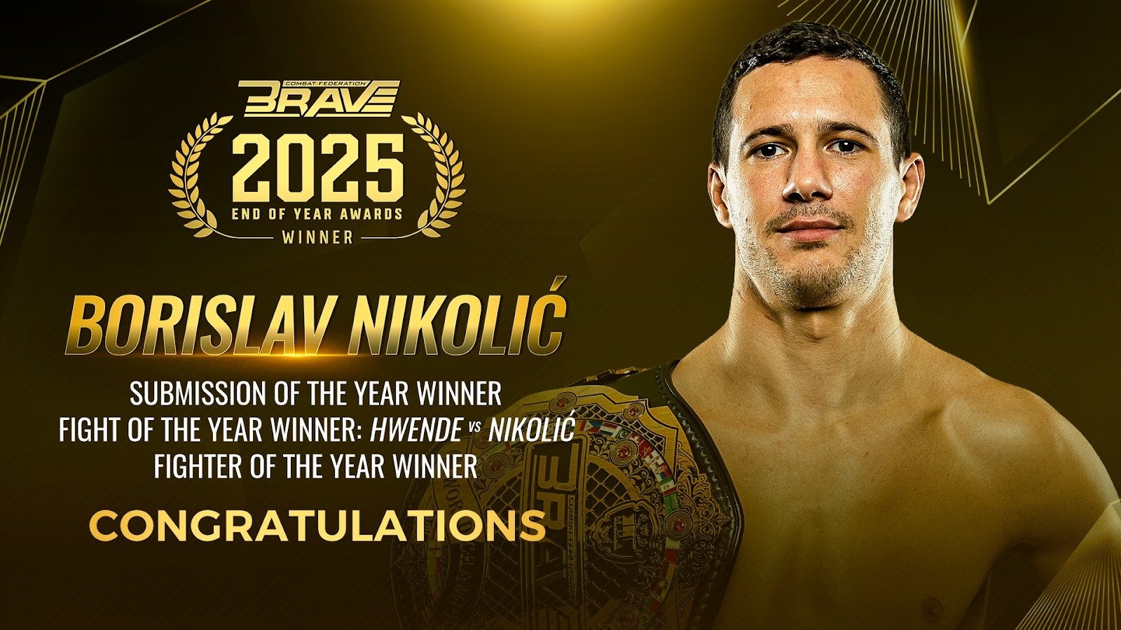 Borislav Nikolić didn’t just win gold — he owned 2025 Fighter of the Year.