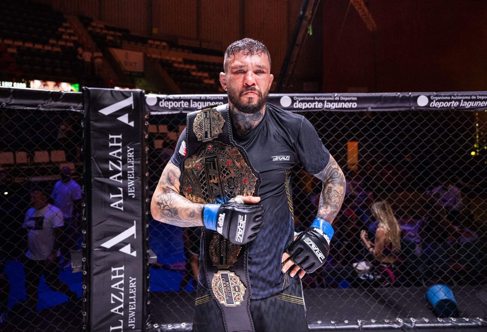 Luiz Cado during his BRAVE CF championship run.