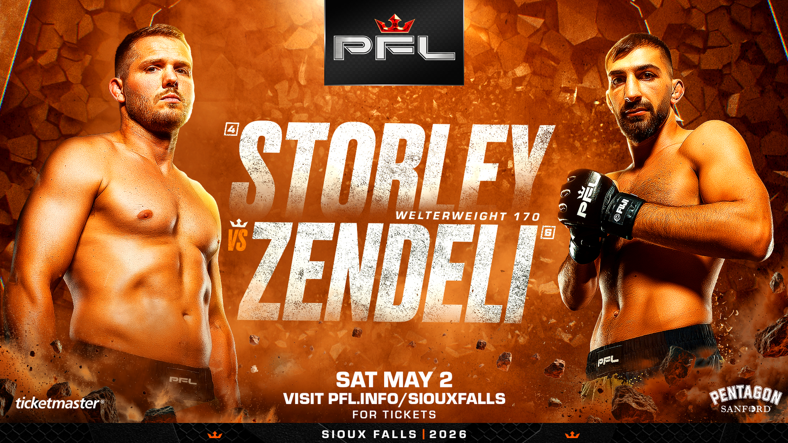 The Professional Fighters League returns to Sioux Falls on May 2